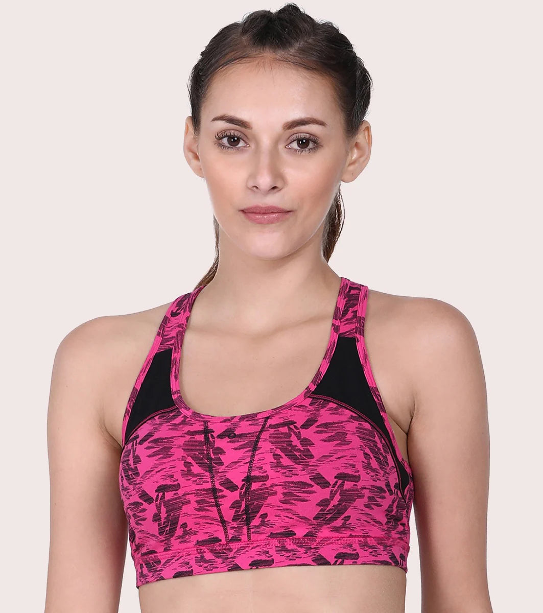 Racer Back Medium Impact Sports Bra  Racer Back Medium Impact Sports Bra