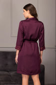 Wine Satin Nightgown  Wine Satin Nightgown