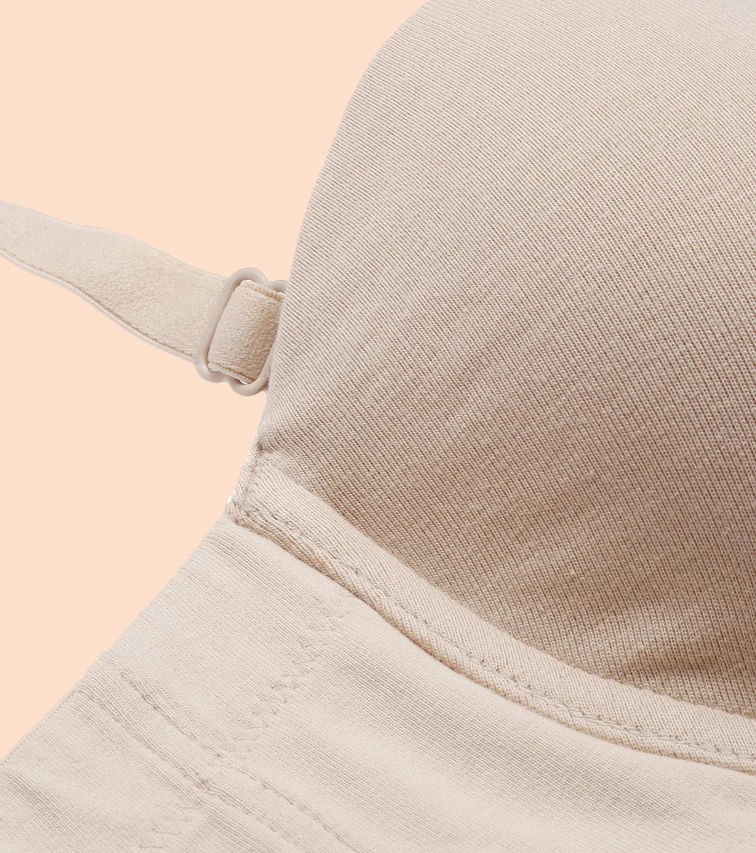 High Coverage Cotton Strapless Bra For No Spill Coverage  High Coverage Cotton Strapless Bra For No Spill Coverage