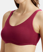 Jockey Super Combed Cotton  Stretch Slip On Crop Top With Stay Fresh  Jockey Super Combed Cotton  Stretch Slip On Crop Top With Stay Fresh