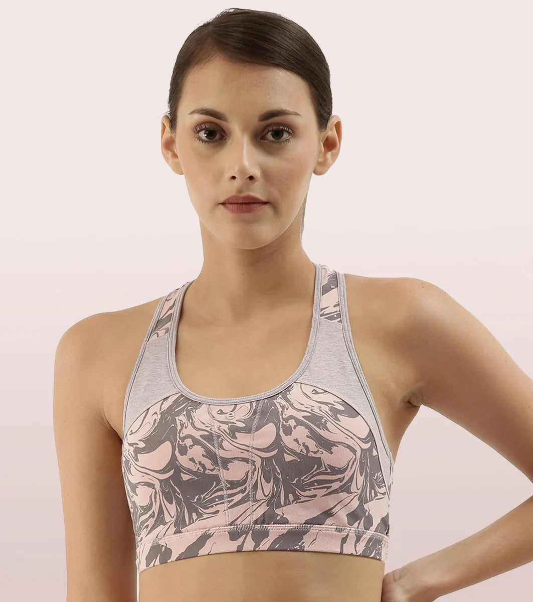 Racer Back Medium Impact Sports Bra  Racer Back Medium Impact Sports Bra
