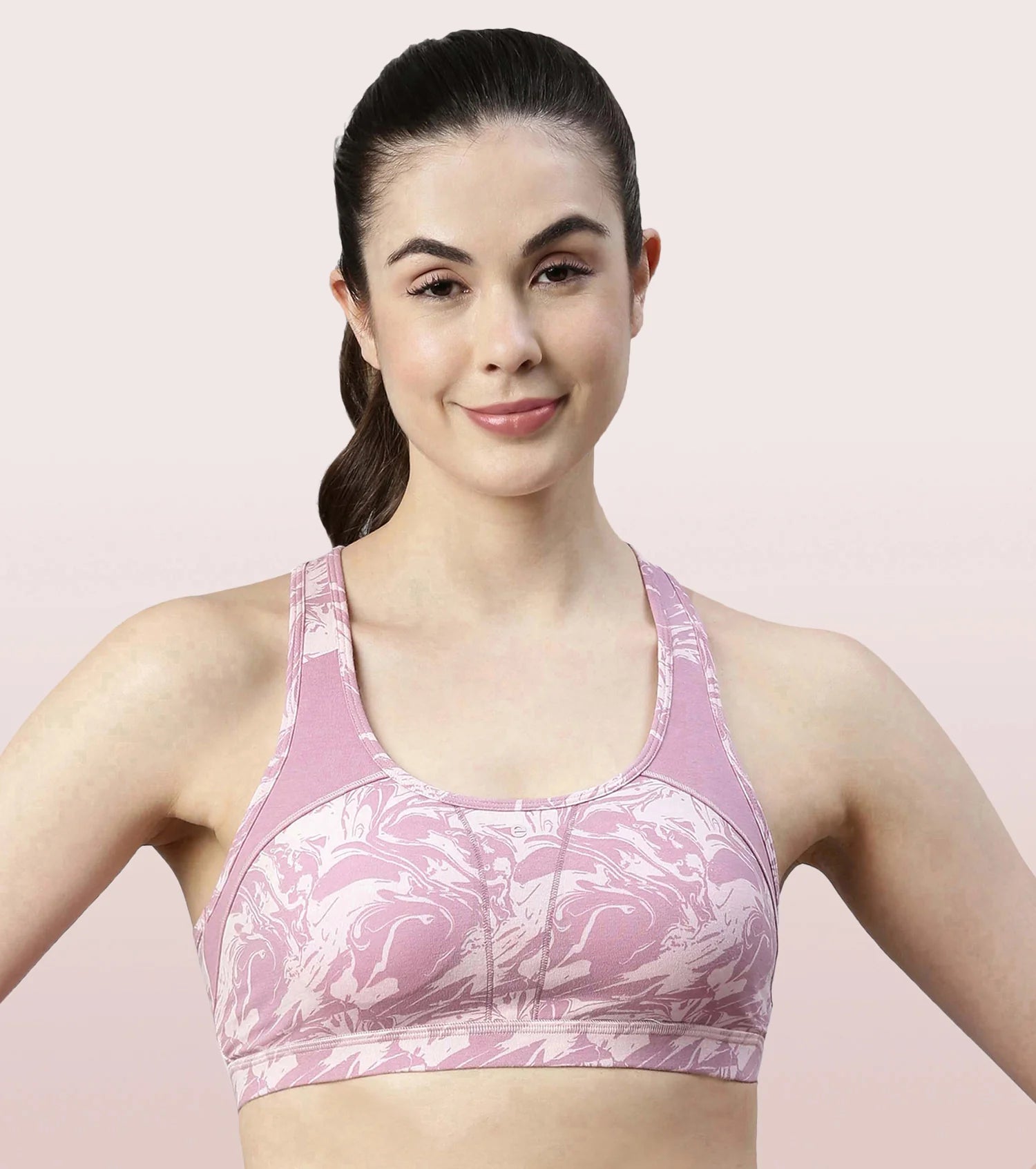 Racer Back Medium Impact Sports Bra  Racer Back Medium Impact Sports Bra