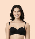 High Coverage Cotton Strapless Bra For No Spill Coverage  High Coverage Cotton Strapless Bra For No Spill Coverage
