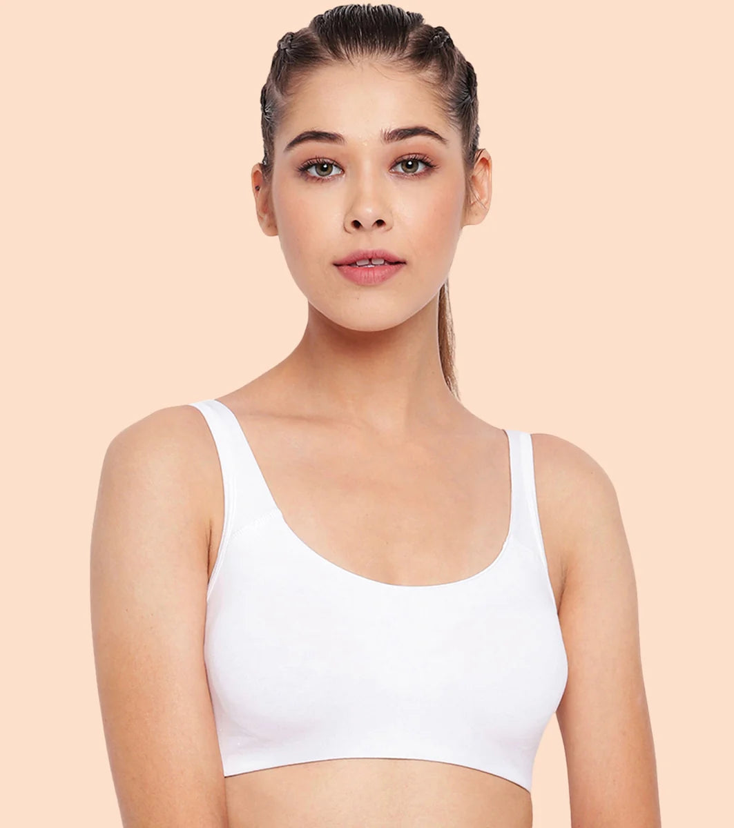 Non-Padded, Non-Wired, High-Coverage Bra  Non-Padded, Non-Wired, High-Coverage Bra