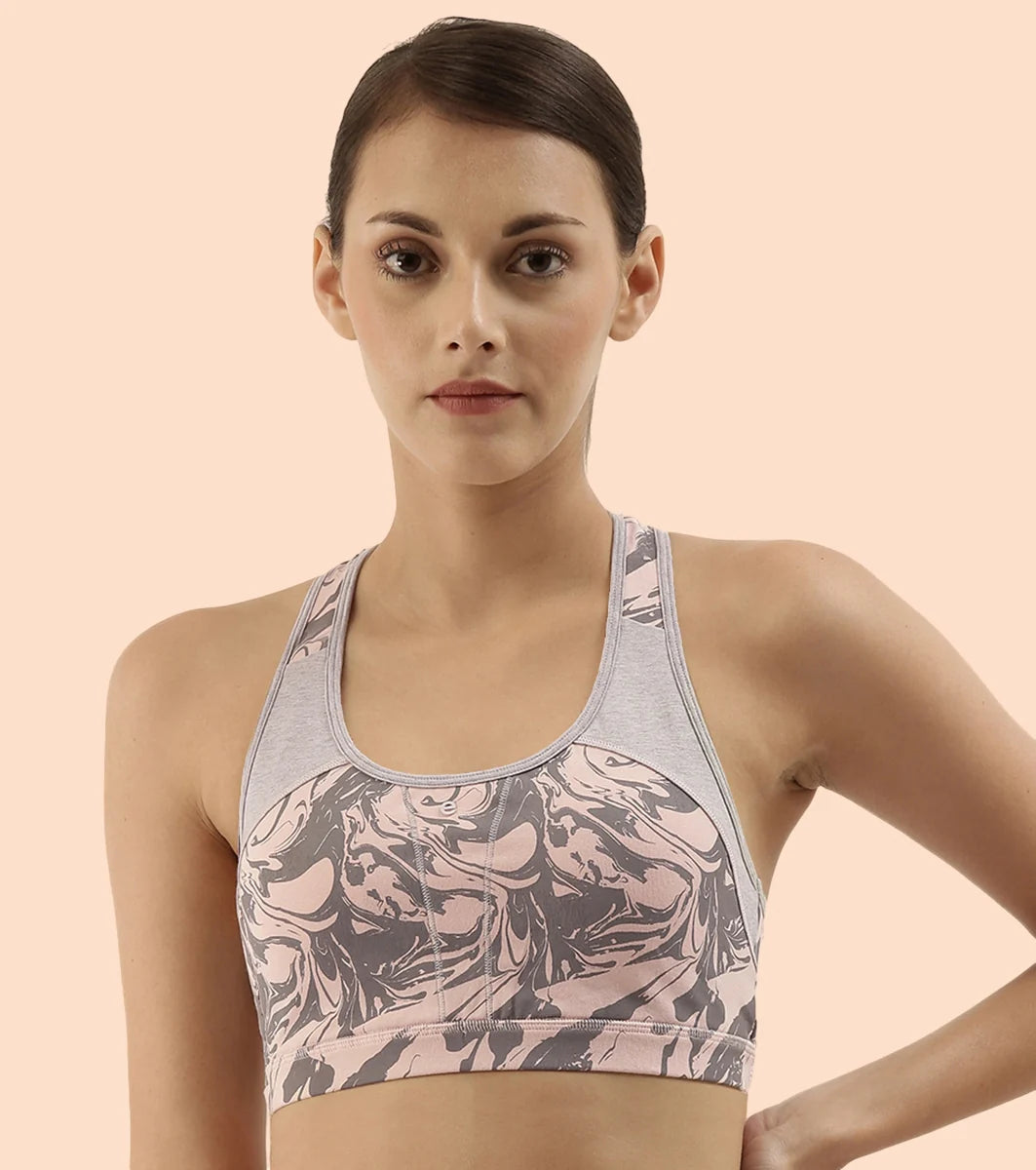 Racer Back Medium Impact Sports Bra  Racer Back Medium Impact Sports Bra