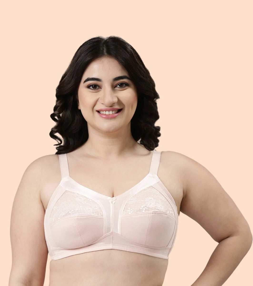 Super Contouring M-frame Full Support Cotton Bra  Super Contouring M-frame Full Support Cotton Bra