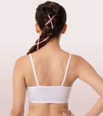 White Cotton Beginners Bra - Litmee  White Cotton Beginners Bra - Litmee