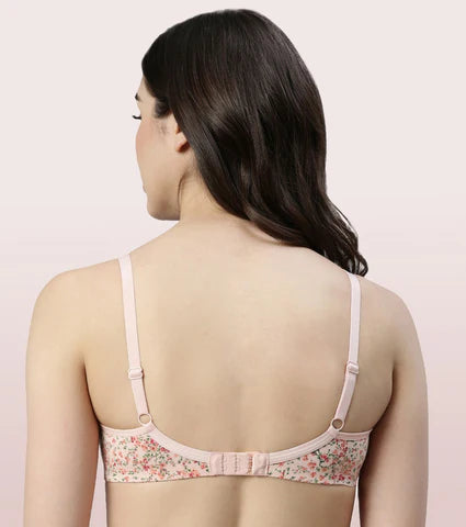 Side Support Shaper Stretch Cotton Everyday Bra For Women- High Coverage, Non Padded And Wirefree - Revello Print  Side Support Shaper Stretch Cotton Everyday Bra For Women- High Coverage, Non Padded And Wirefree - Revello Print