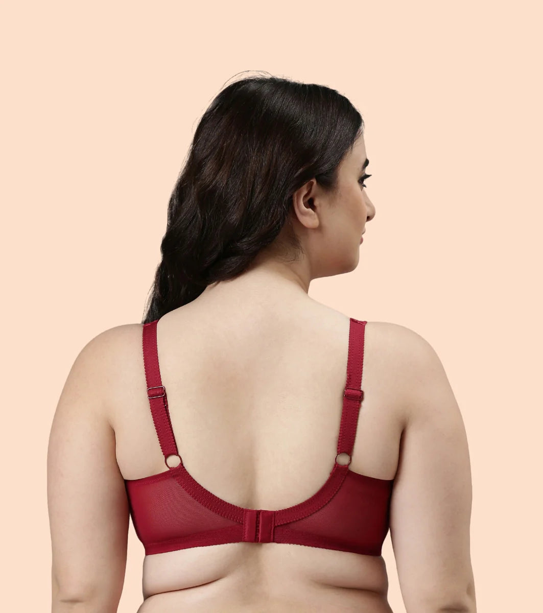 Full Support Classic Lace Lift Bra For Women - Non-Padded, Non-Wired, High Coverage Bra  Full Support Classic Lace Lift Bra For Women - Non-Padded, Non-Wired, High Coverage Bra