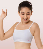 White Cotton Beginners Bra - Litmee  White Cotton Beginners Bra - Litmee
