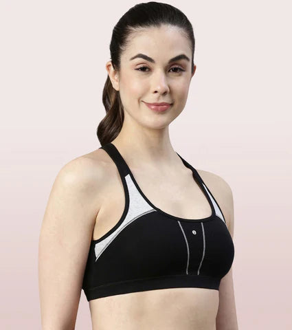 Racer Back Medium Impact Sports Bra With Removable Pads  Racer Back Medium Impact Sports Bra With Removable Pads