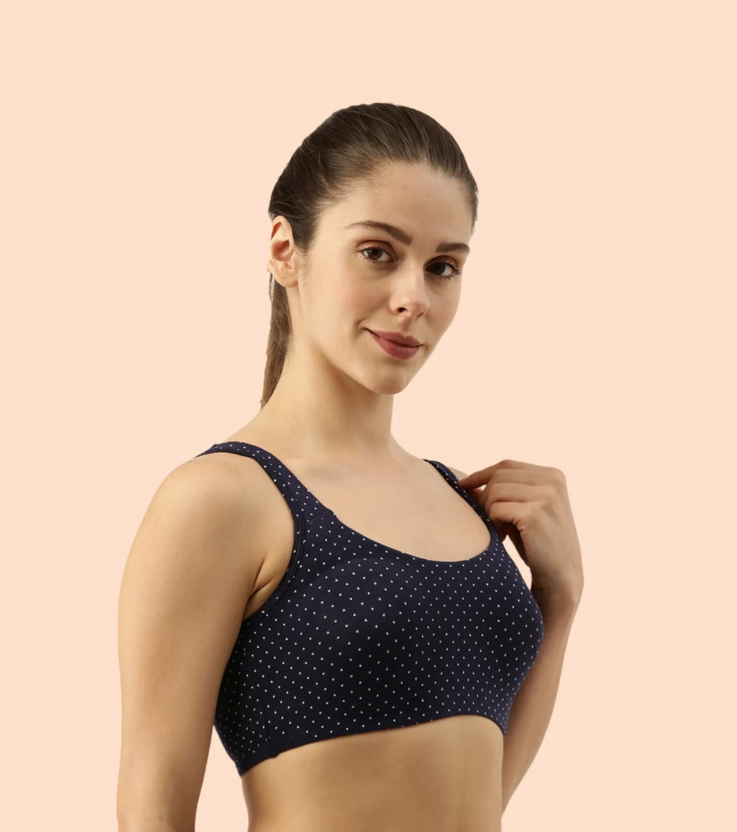 Non-Padded, Non-Wired, High-Coverage Bra  Non-Padded, Non-Wired, High-Coverage Bra