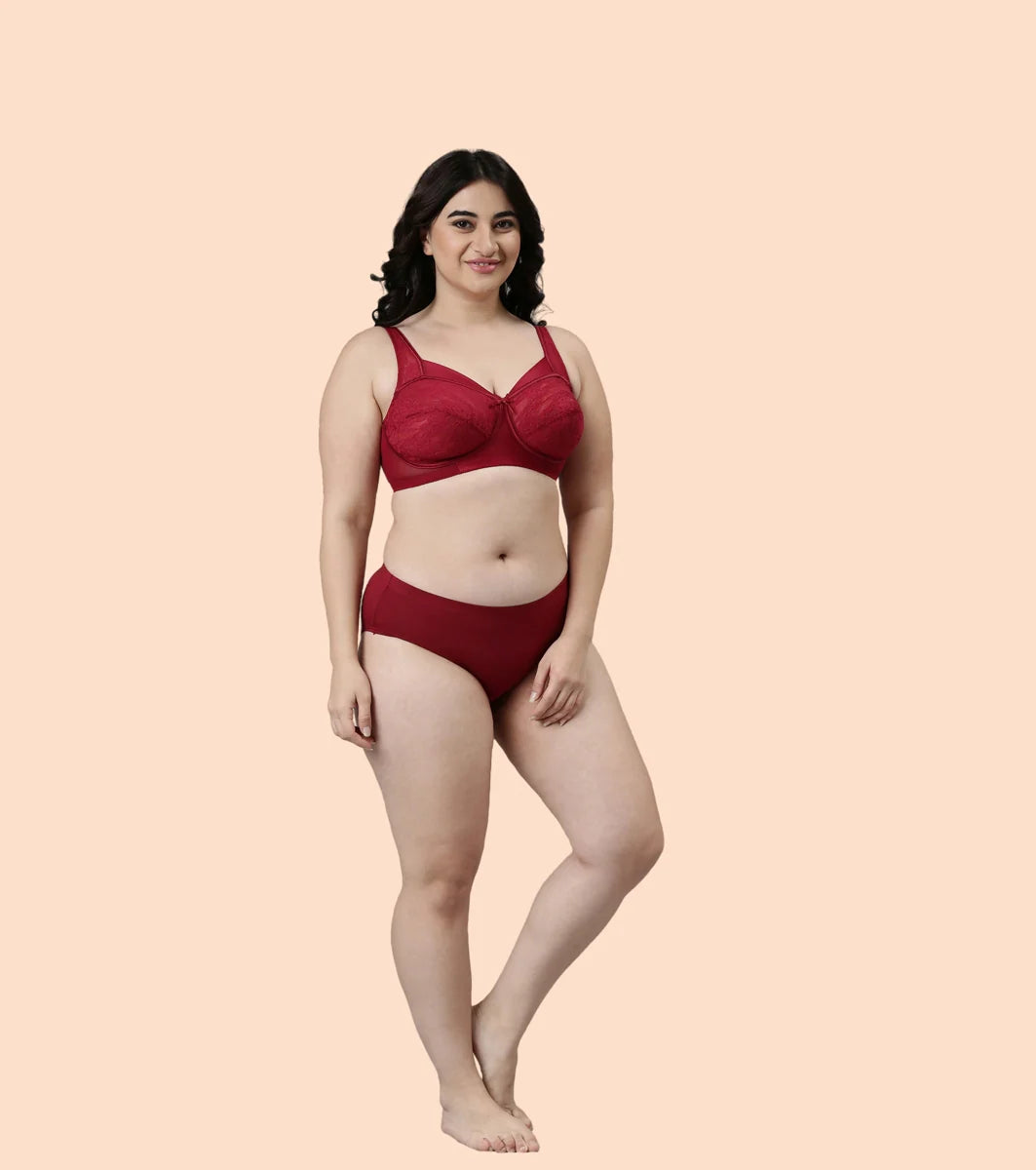 Full Support Classic Lace Lift Bra For Women - Non-Padded, Non-Wired, High Coverage Bra  Full Support Classic Lace Lift Bra For Women - Non-Padded, Non-Wired, High Coverage Bra