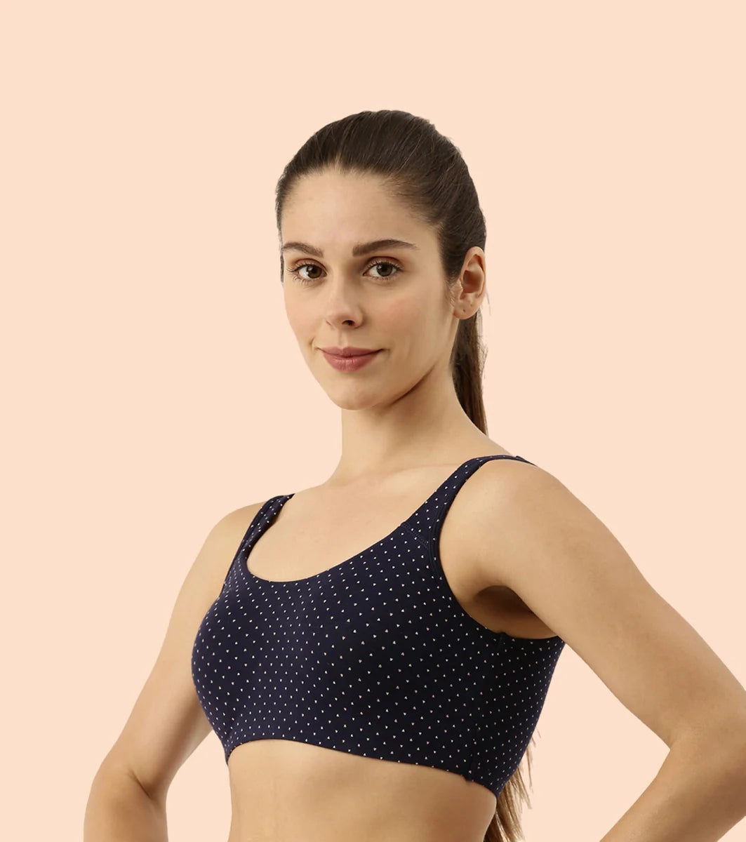Non-Padded, Non-Wired, High-Coverage Bra  Non-Padded, Non-Wired, High-Coverage Bra