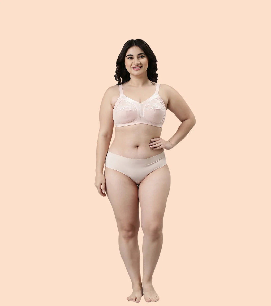Super Contouring M-frame Full Support Cotton Bra  Super Contouring M-frame Full Support Cotton Bra