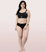 Cotton Full Support  BLACK Minimiser Bra For Women  Cotton Full Support  BLACK Minimiser Bra For Women