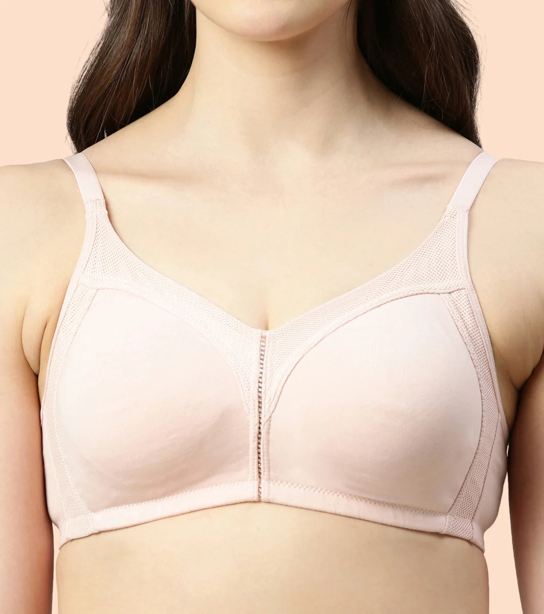 Full Support Stretch Cotton Bra for Women- Full Coverage, Non Padded and Wirefree  Full Support Stretch Cotton Bra for Women- Full Coverage, Non Padded and Wirefree
