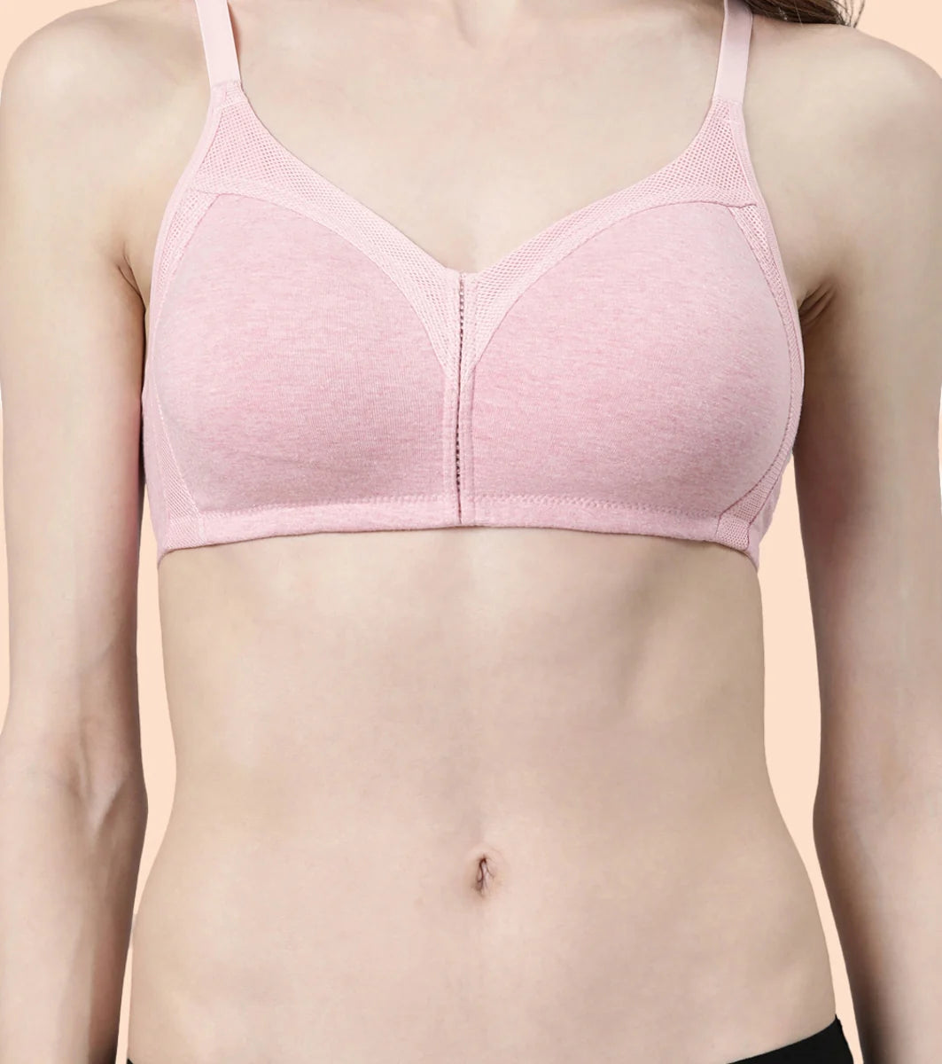Jiggle Control Full Support Stretch Cotton Bra  Jiggle Control Full Support Stretch Cotton Bra