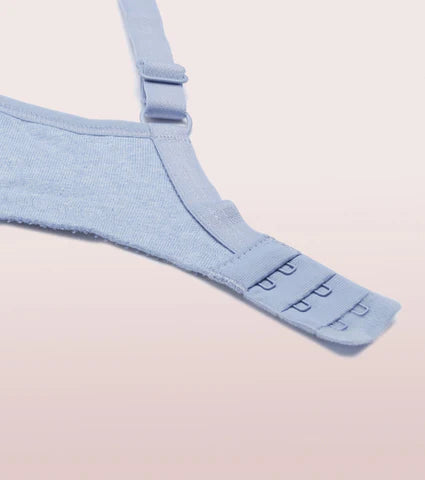 Litmee -Side Support Shaper Stretch Cotton Everyday Bra For Women- High Coverage, Non Padded And Wirefree - Chambray Melange  Litmee -Side Support Shaper Stretch Cotton Everyday Bra For Women- High Coverage, Non Padded And Wirefree - Chambray Melange