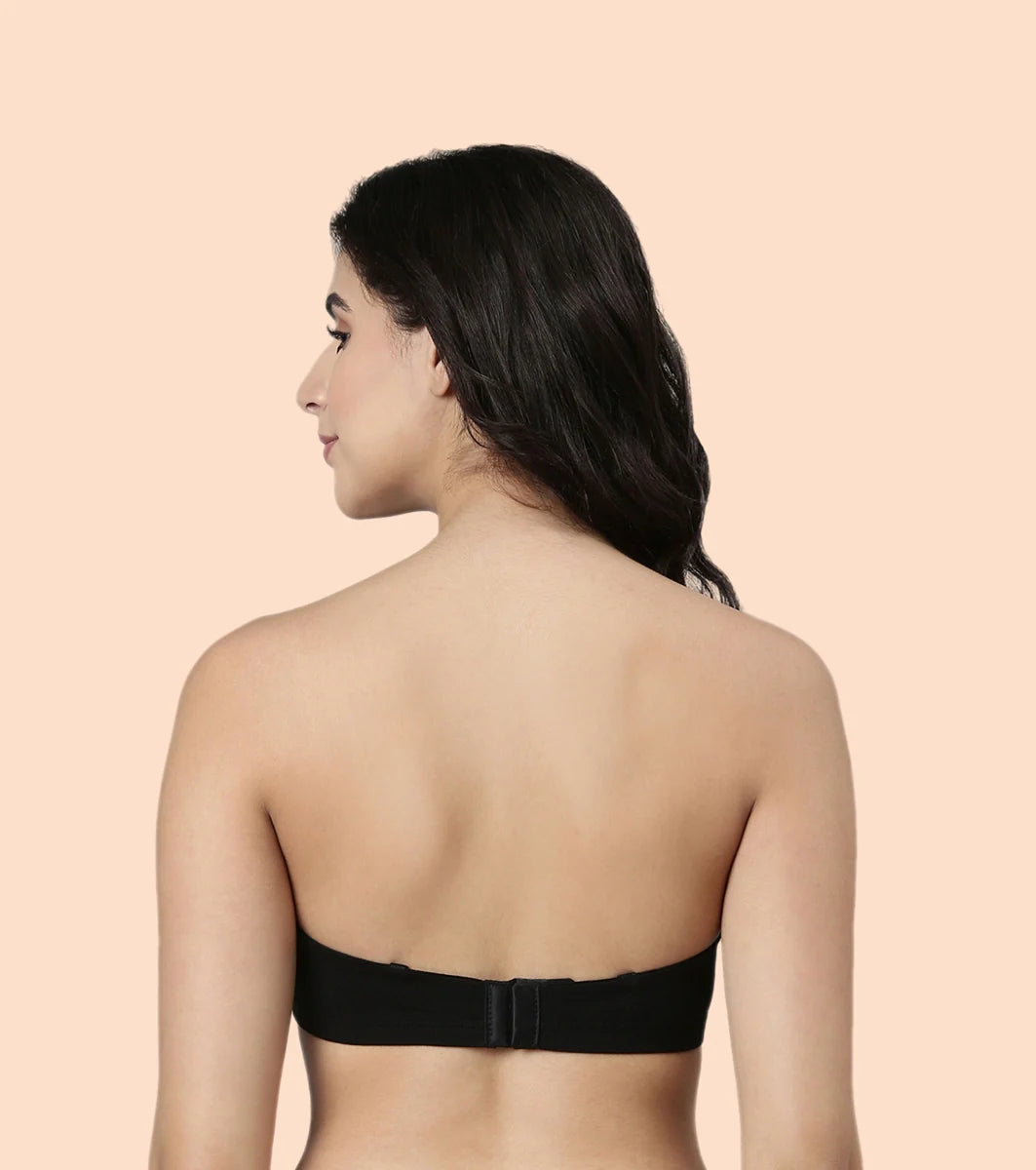 High Coverage Cotton Strapless Bra For No Spill Coverage  High Coverage Cotton Strapless Bra For No Spill Coverage