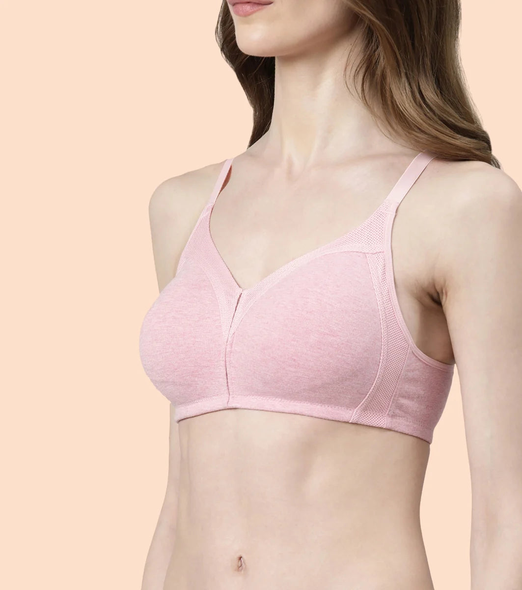 Jiggle Control Full Support Stretch Cotton Bra  Jiggle Control Full Support Stretch Cotton Bra