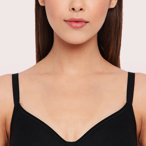 Litmee Fab-Cool Side Support Shaper Stretch Cotton  Bra For Women- High Coverage, Non Padded And Wirefree - Black  Litmee Fab-Cool Side Support Shaper Stretch Cotton  Bra For Women- High Coverage, Non Padded And Wirefree - Black