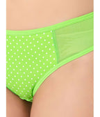 Green Nylon Printed  Panties Women's  Green Nylon Printed  Panties Women's