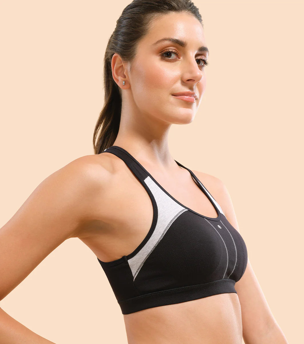 Racer Back Medium Impact Sports Bra  Racer Back Medium Impact Sports Bra