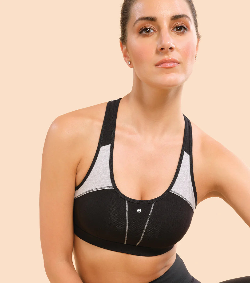 Racer Back Medium Impact Sports Bra  Racer Back Medium Impact Sports Bra