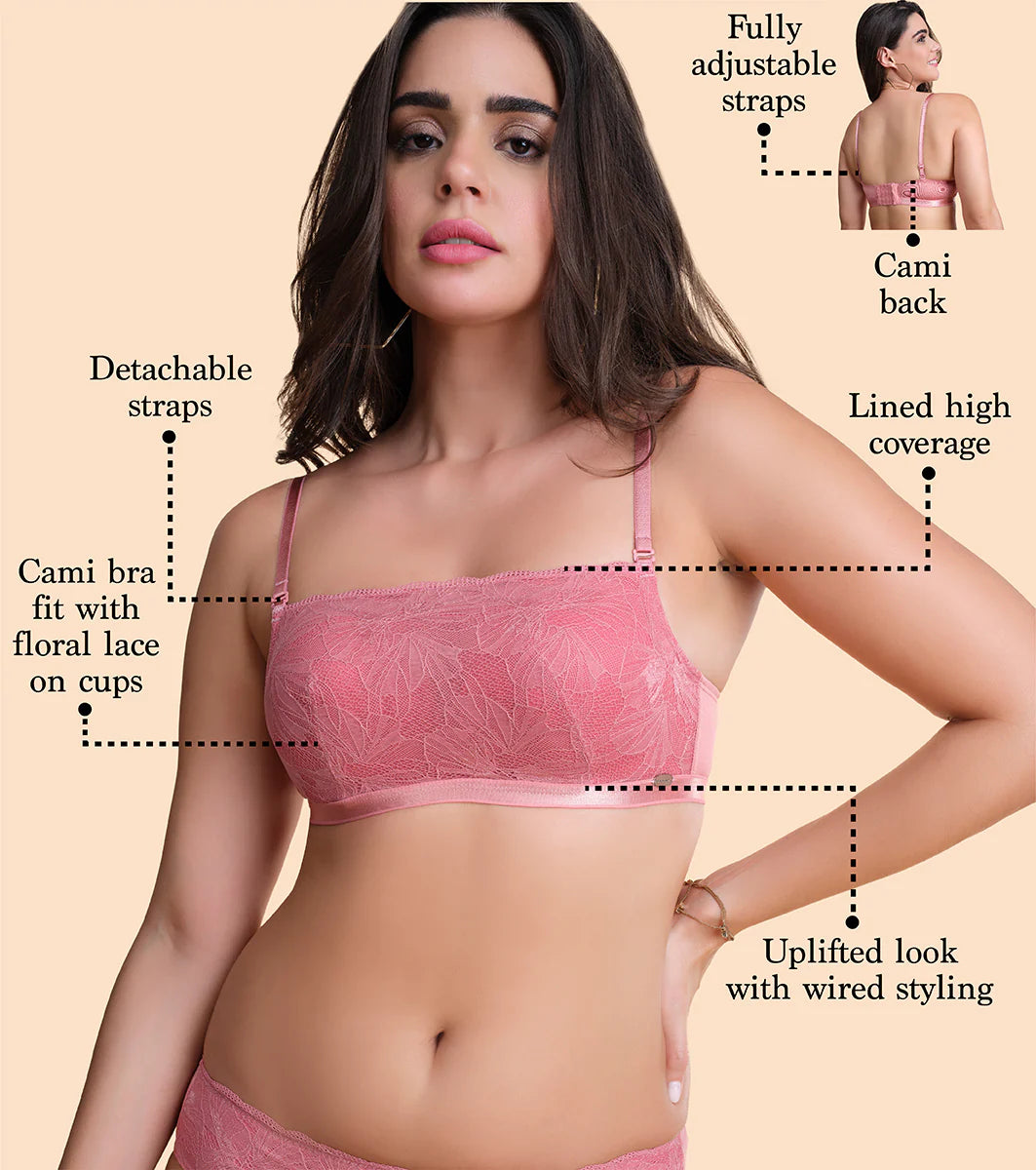 Lace Cami Push-Up Bra  Lace Cami Push-Up Bra