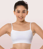 White Cotton Beginners Bra - Litmee  White Cotton Beginners Bra - Litmee