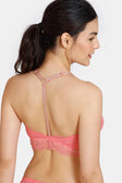 Coverage Slip On Bra Tea Rose- Designer Bra Coverage Slip On Bra Tea Rose- Designer Bra