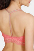 Coverage Slip On Bra Tea Rose- Designer Bra Coverage Slip On Bra Tea Rose- Designer Bra