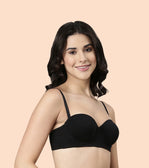 High Coverage Cotton Strapless Bra For No Spill Coverage