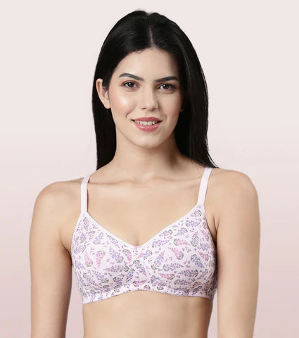 Fab-Cool Stretch Cotton Everyday Bra For Women- High Coverage, Non Padded And Wirefree