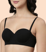 High Coverage Cotton Strapless Bra For No Spill Coverage