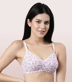 Fab-Cool Stretch Cotton Everyday Bra For Women- High Coverage, Non Padded And Wirefree