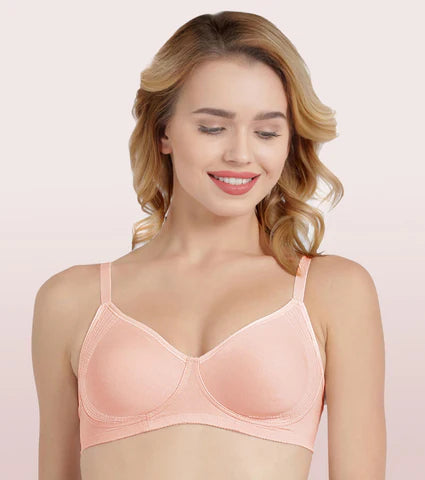 Side Support Shaper Stretch Cotton Everyday Bra For Women- High Coverage, Non Padded And Wirefree - Litmee