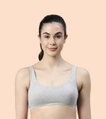 Non-Padded, Non-Wired, High-Coverage Bra