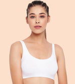 Non-Padded, Non-Wired, High-Coverage Bra