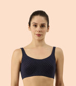 Non-Padded, Non-Wired, High-Coverage Bra