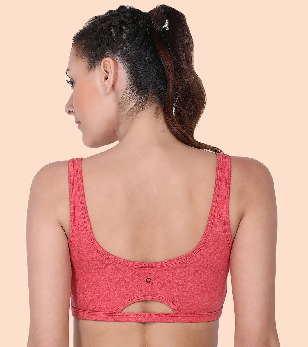 Non-Padded, Non-Wired, High-Coverage Bra