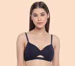 Neckline Cotton T-shirt Bra