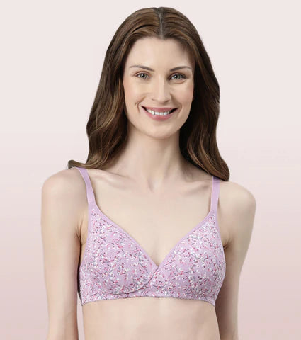 Cotton T-Shirt Bra For Everyday Comfort - Padded, Non-Wired Bra & Medium Coverage Bra : Litmee