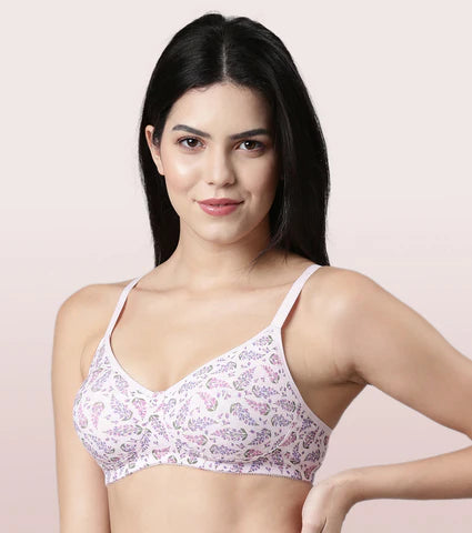 Fab-Cool Stretch Cotton Everyday Bra For Women- High Coverage, Non Padded And Wirefree