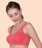 Non-Padded, Non-Wired, High-Coverage Bra