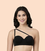 High Coverage Cotton Strapless Bra For No Spill Coverage