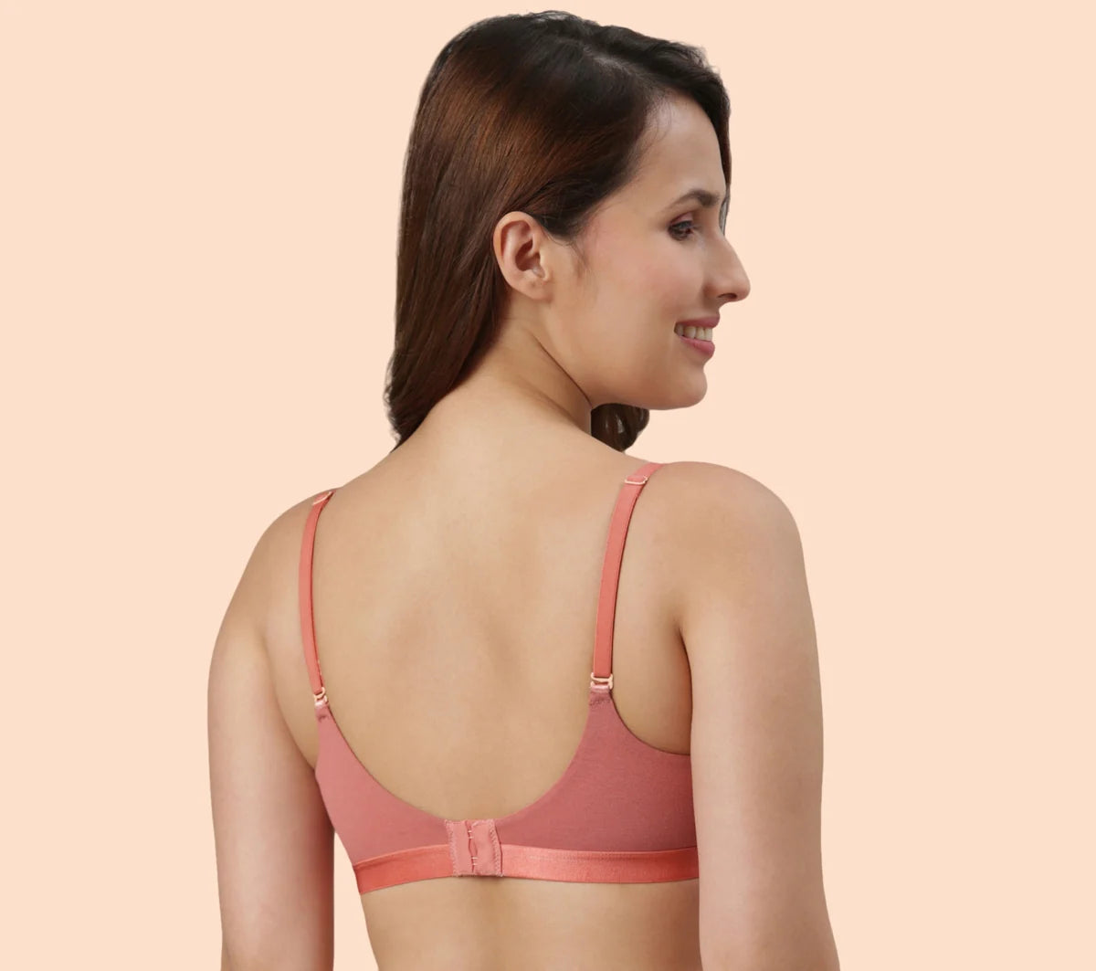 Neckline Cotton T-shirt Bra for Women