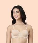 High Coverage Cotton Strapless Bra For No Spill Coverage