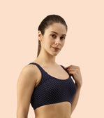 Non-Padded, Non-Wired, High-Coverage Bra